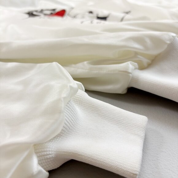 LOONEY TUNES Vintage Satin Bomber Jacket XL 1986 Sylvester Magic Mountain Park - Picture 3 of 10